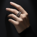 Architectural Pillars Ring – Noir Hard Light Editorial