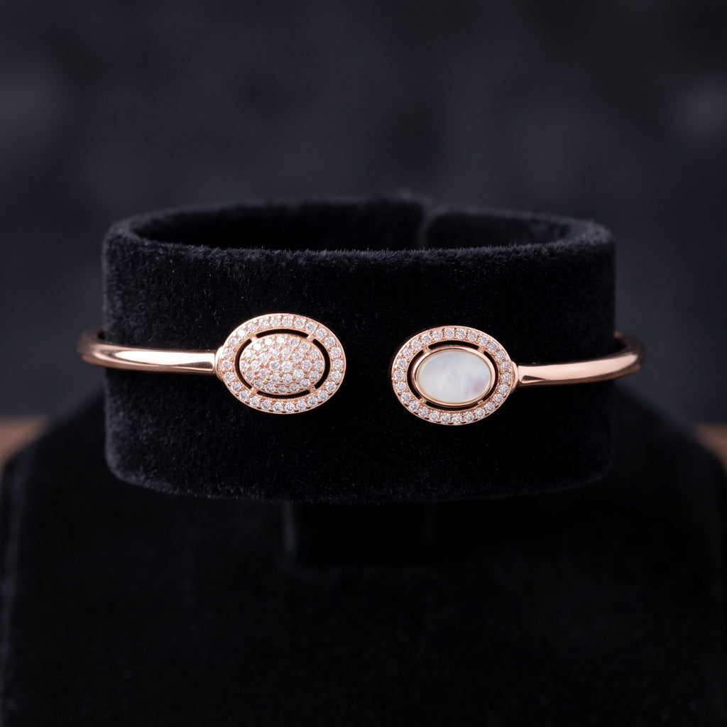 Aura Rose Dual Eclipse 925 Silver Bracelet