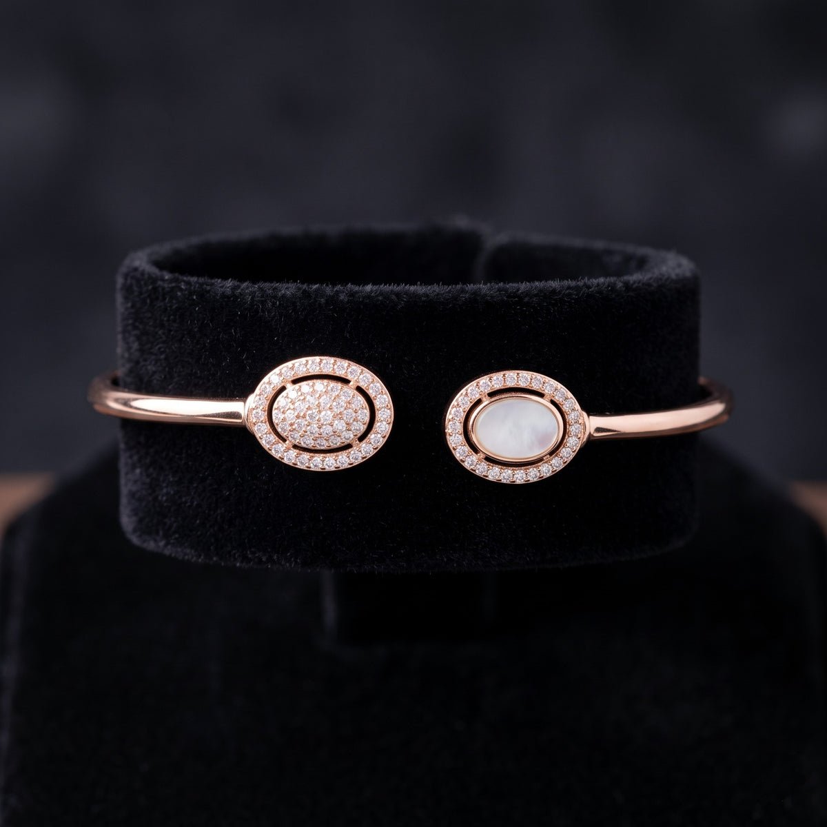 Aura Rose Dual Eclipse 925 Silver Bracelet