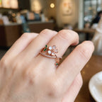 Eden Flora Rose Gold 925 Silver Ring