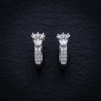 Regal Arch 925 Silver Hoops Earrings