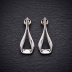 A-Line Rose Gold Dangler 925 Silver Earrings