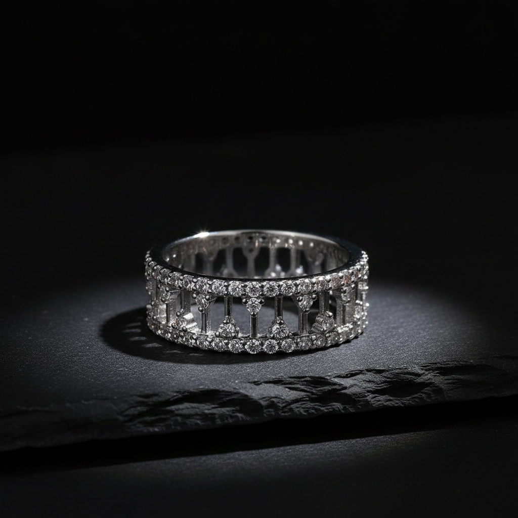 Architectural Pillars Ring – Dark Moody Noir Studio