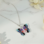 Butterfly Necklace Flat Lay