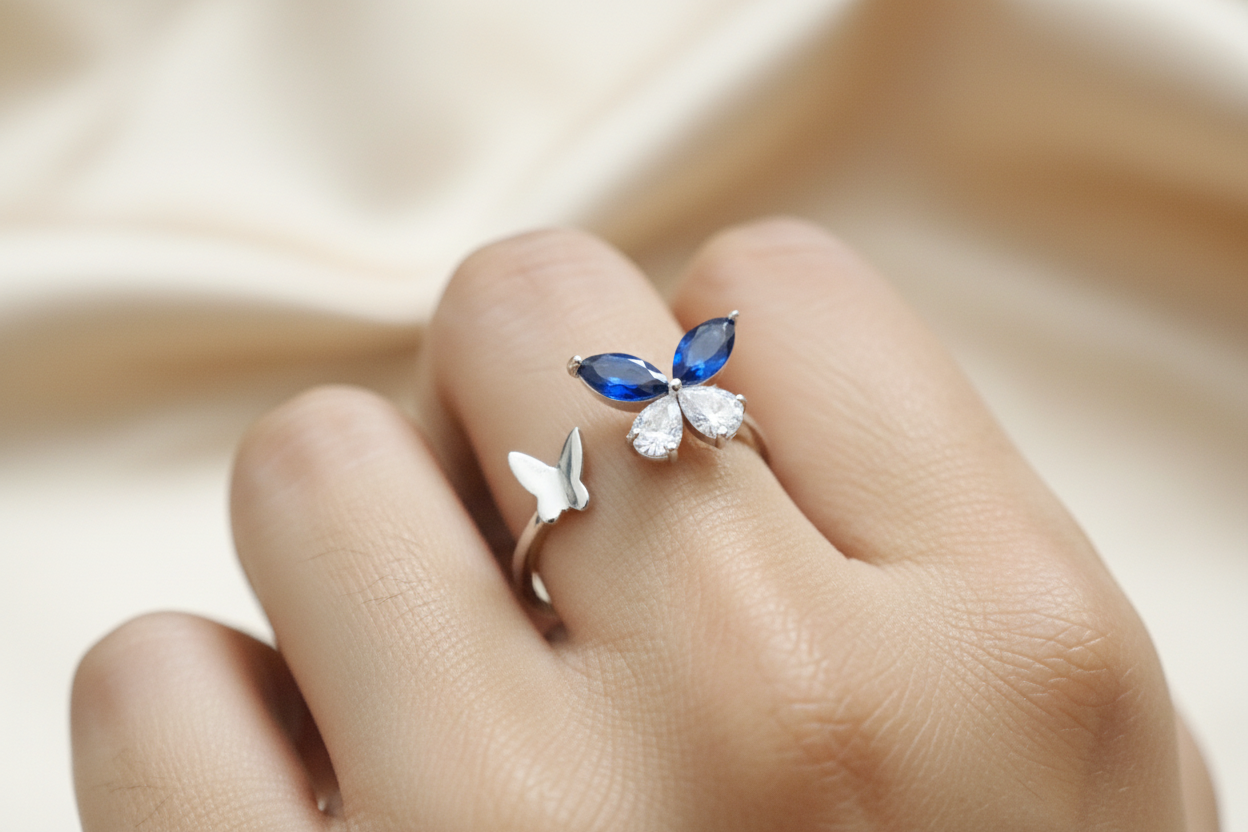 Butterfly Ring Lifestyle On Hand