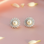 Crystal Sunflower Studs – Blush Silk v2