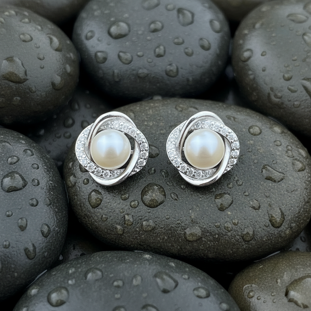 Crystal Swirl Studs – Wet Stones Corrected Swirl