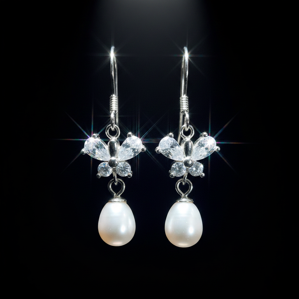 CZ Butterfly Drop – Dark Moody