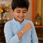 Doraemon Silver Bracelet Rakhi | 925 Sterling Silver