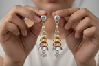 Jhumka Pair – Both Held Between Fingers