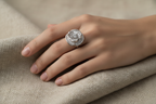 Linen Editorial — Flower Ring
