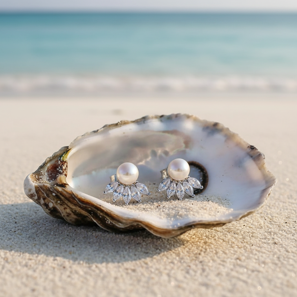 Marquise Fan Crest – Oyster Shell Beach