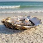 Marquise Fan Crest Rose Gold – Oyster Shell