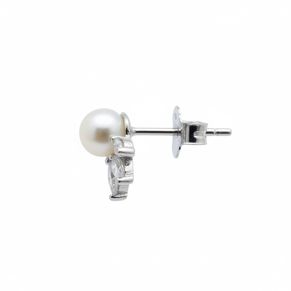 Marquise Fan Crest Silver – Side Profile