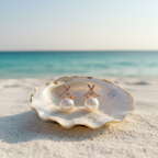 Pearl X Studs – Oyster Shell Beach