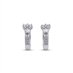Regal Arch silver hoops on white