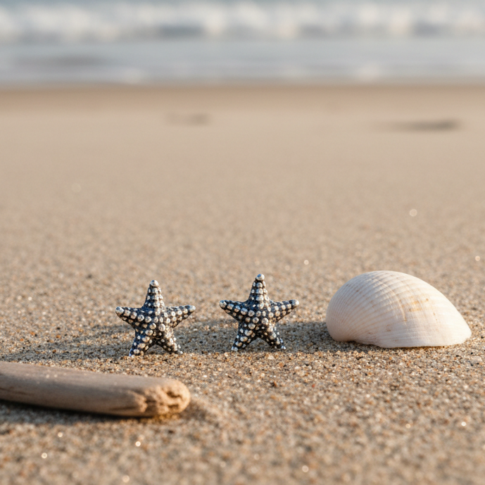 Starfish Studs – Seashell Driftwood