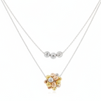 Tri-color 925 sterling silver necklace by CHAKORE  – White Hero